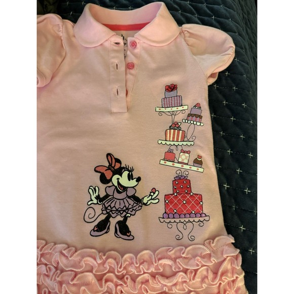 Disney Clothing 18 Mos Minnie Mouse Long Sleeve Disney Store Fleece Dots - Picture 9 of 15